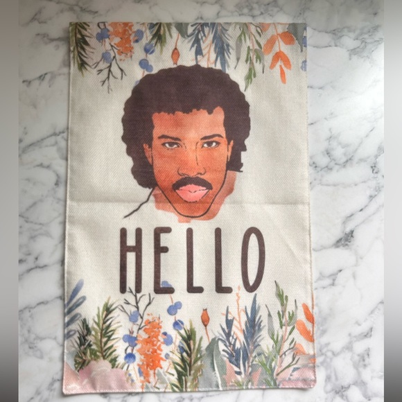 Lionel Ritchie “Hello” Garden Flag - Picture 1 of 2